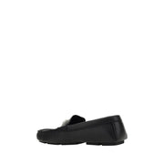 Dolce & Gabbana Black Rubber Slip-On Loafers