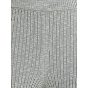 Magda Butrym Gray Linen Leggings