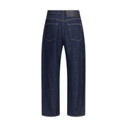 Jil Sander Blue Cotton Straight-Leg Jeans