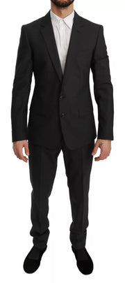 Dolce & Gabbana Slim Fit MARTINI Wool Gray Suit