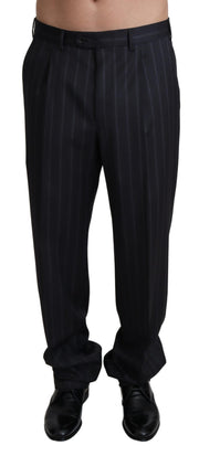 Dolce & Gabbana Gray Wool Blend Formal Trousers Pants