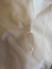 PINK MEMORIES Off White Short Sleeves Maxi A-line Wrap Dress