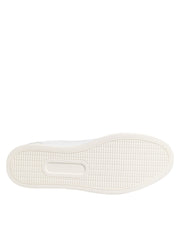 Dolce & Gabbana White Crown Bee Leather Low Top Sneakers Shoes