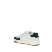 Saint Laurent White Calf Leather Bos Taurus Low Top Sneakers