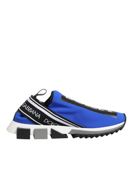 Dolce & Gabbana Blue Logo Low Top Sorrento Sneakers Shoes