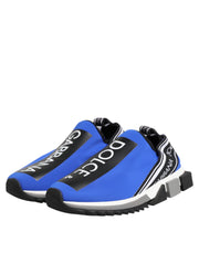 Dolce & Gabbana Blue Logo Low Top Sorrento Sneakers Shoes