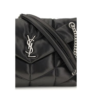 Saint Laurent Black Lamb Ovis Aries Aries Shoulder Bag