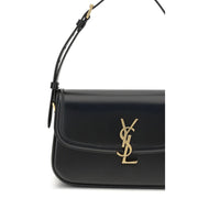 Saint Laurent Black Calf Leather Bos Taurus Shoulder Bag