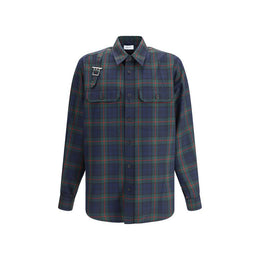 Alexander McQueen Green Polyester Pattern Shirt