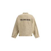 Balenciaga Beige Cotton Denim Jacket