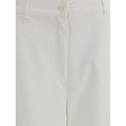 The Row Cream Cotton Cargo Pants