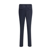 Lardini Blue Fleece Wool Chino Pants