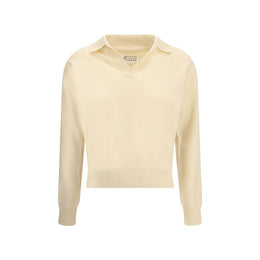 Margiela Cream Fleece Wool Sweater