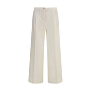 Cruna Cream Polyester Casual Pants