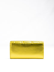 Ferrari Metal Yellow GT patent leather purse