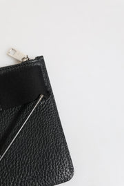 Dolce & Gabbana Black Leather Logo Embossed Waist Fanny Pack Borse Bag