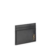 Saint Laurent Black Calf Leather Bos Taurus Wallet