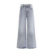 Mother Denim Gray Cotton Jeans Denim