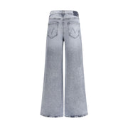 Mother Denim Gray Cotton Jeans Denim