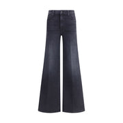 Mother Denim Black Cotton Jeans Denim