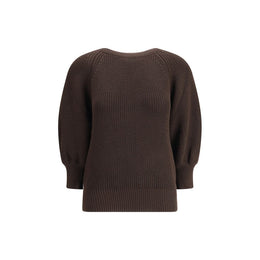 Ella Brown Merino Wool Sweatshirt