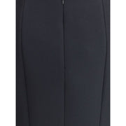 Giorgio Armani Black Recycled Polyester Midi Skirt