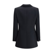 Giorgio Armani Black Polyester Blazer