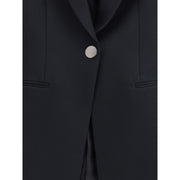Giorgio Armani Black Polyester Blazer