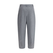 Giorgio Armani Gray Silk Casual Pants