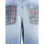 Ella Blue Cotton Jeans Denim
