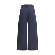 Ella Blue Cotton Casual Pants