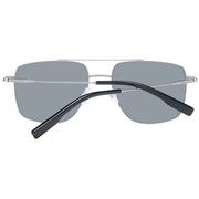 Hackett Gray Metal Sunglasses