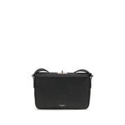 Dolce & Gabbana Black Calf Leather Bos Taurus Shoulder Bag