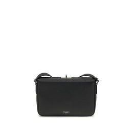 Dolce & Gabbana Black Calf Leather Bos Taurus Shoulder Bag