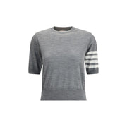 Thom Browne Gray Fleece Wool T-Shirt