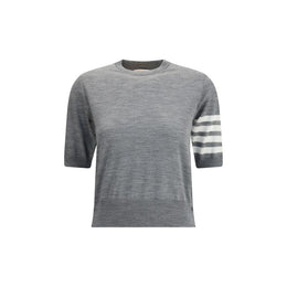 Thom Browne Gray Fleece Wool T-Shirt