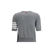 Thom Browne Gray Fleece Wool T-Shirt