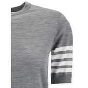 Thom Browne Gray Fleece Wool T-Shirt