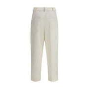 Brunello Cucinelli White Cotton Chino Pants