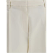 Brunello Cucinelli White Cotton Chino Pants