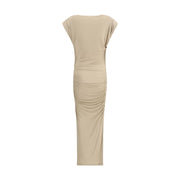 Marant Etoile Beige Modal Casual Dress