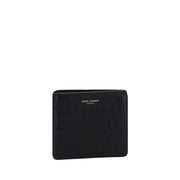 Saint Laurent Black Calf Leather Bos Taurus Wallet