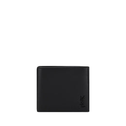 Saint Laurent Black Calf Leather Bos Taurus Wallet