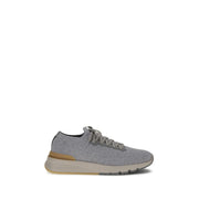 Brunello Cucinelli Gray Rubber Athletic Sneakers