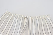 Dolce & Gabbana White Stripes Silk Lounge Trouser Pants