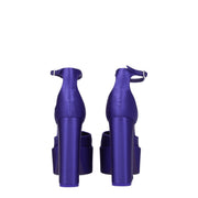 Paris Texas Purple Satin Platform Sandals