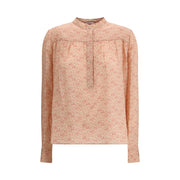 Kristina Ti Multicolor Silk Pattern Shirt