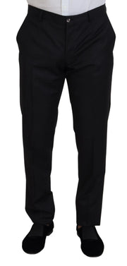 Dolce & Gabbana Melange Grey Wool 2 Piece MARTINI Suit