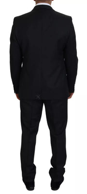 Dolce & Gabbana Melange Grey Wool 2 Piece MARTINI Suit