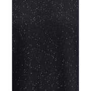 Fabiana Filippi Black Fleece Wool Sweatshirt